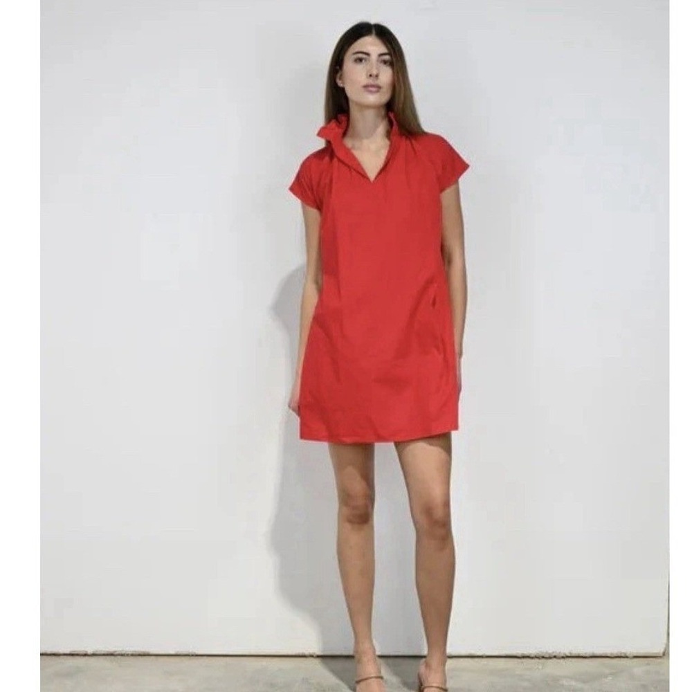 Never a Wallflower Women's Vicki Short Sleeve Dress Red medium NEW